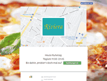 Tablet Screenshot of pizzeria-riviera.at